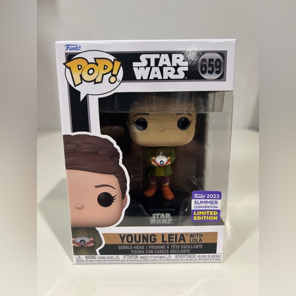 Funko Other - Young Leia With Lola #659 Summer Convention 2023 LE Shared Sticker